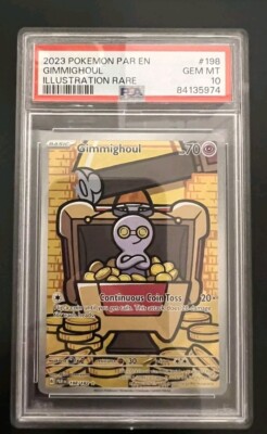 2023 Pokémon Paradox Rift Gimmighoul Illustration Rare 198 2023 Pokémon Paradox Rift Gimmighoul Illustration Rare 198