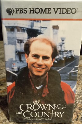 1998 Crown & Country, Prince Edward, PBS Home Video Set of 3 VHS Tapes, New