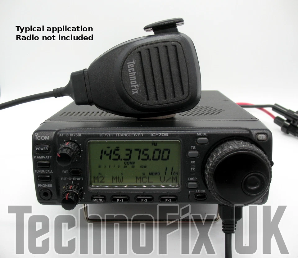 Replacement microphone for Icom IC-703 IC-706 (Mk II, Mk II G)  IC-7000 IC-7100 - Image 2 of 2