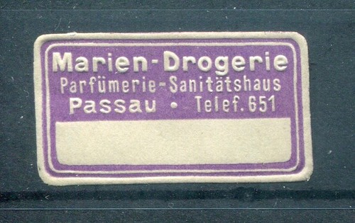 Bayern VIGNETTA PASSAU MARIENDROGERIE (80426)