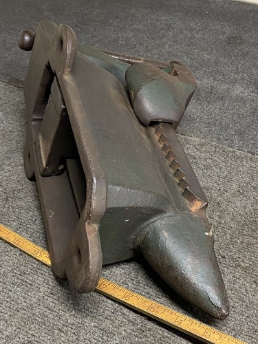 Vintage Adams Diamantschraubstock Amboss Pat 15. Januar 1895 mit Originalfarbe USA - Bild 10 von 22