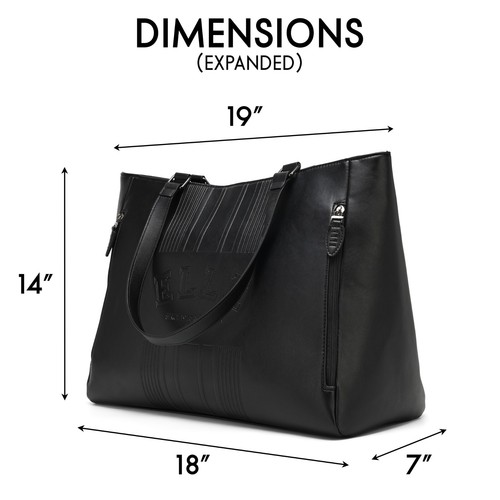 ELLE Roamer 24L Vegan Leather Weekender Tote Bag - Picture 5 of 17