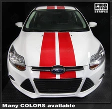 Ford Focus Pre-cut Over-The-Top Double Stripes Decals 2011 2012 2013 2014