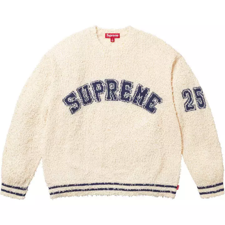 Pull crème arc texturé suprême