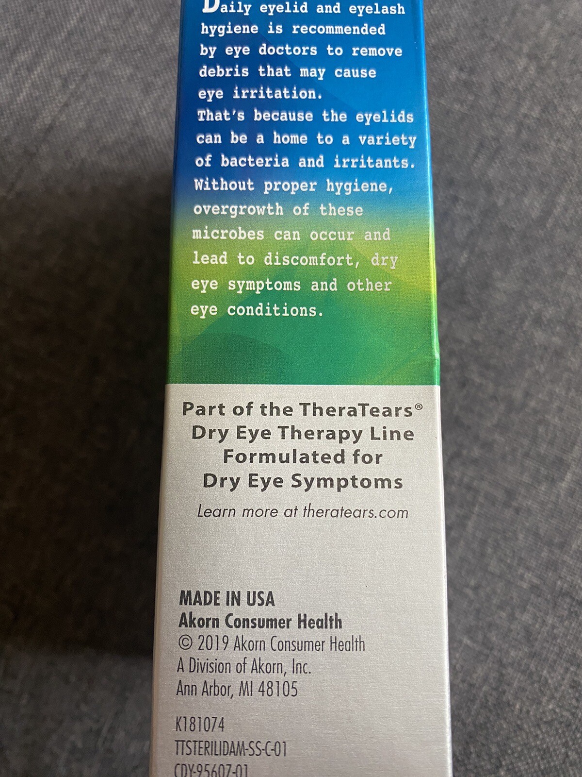 2x Thera Tears SteriLid Antimicrobial Eyelid Cleanser & Facial Wash Ex 2/24 READ 358790005607 eBay