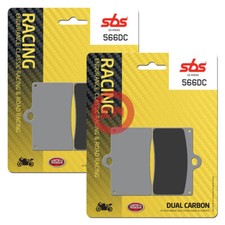 Kit 4 BREMSBELÄGE Vordere SBS 566DC Laverda Durchmesser/Ghost/Strike 750 1997