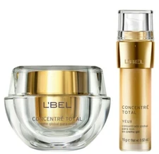 CONCENTRE TOTAL L'BEL SET INCLUDES FACE CREAM 1.7oz. & EYE CONTOUR CREAM NEW