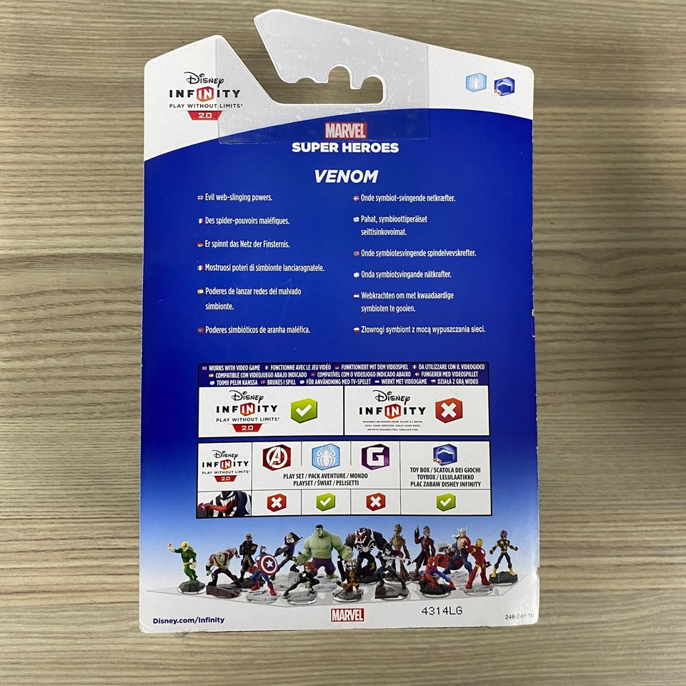 Venom Marvel Superheroes Disney Infini 2.0 Jouet Vid?�o Jeu Spiderman | eBay