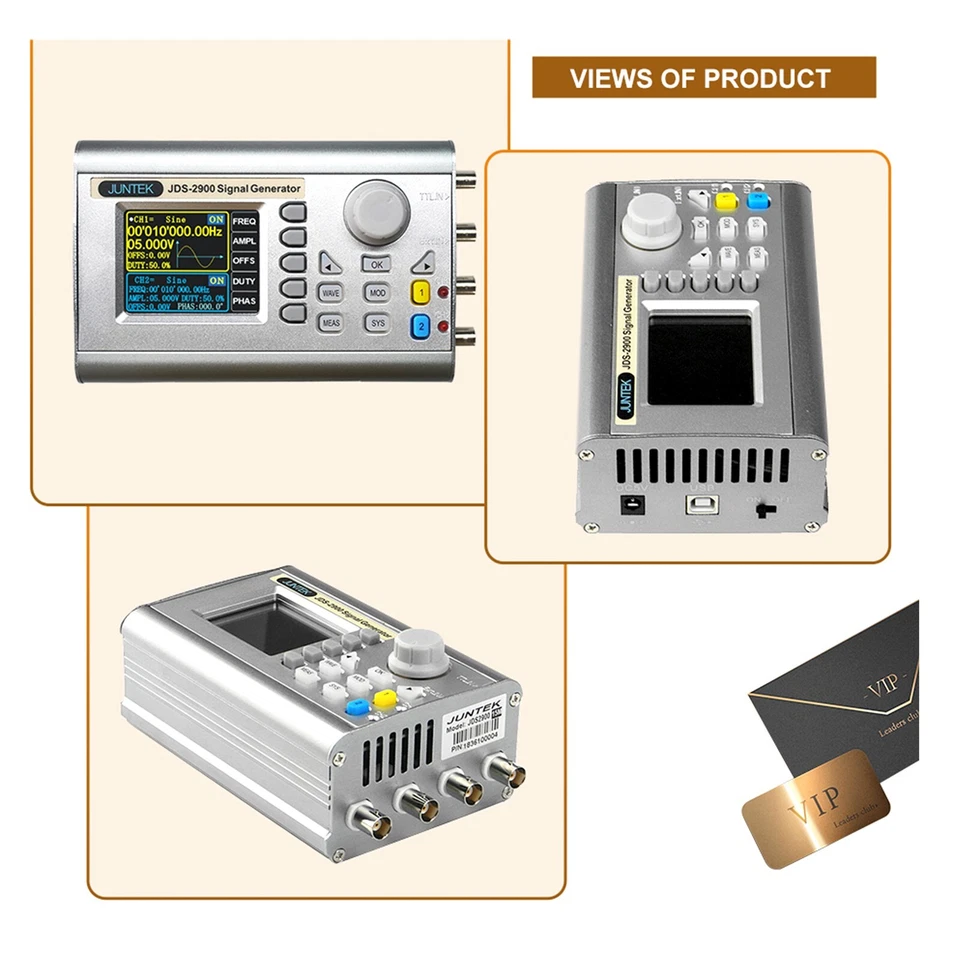 JDS2900-30MHz DDS-Signalgenerator Digitale Steuerung Zweikanal-Frequenzmesser - Bild 4 von 4