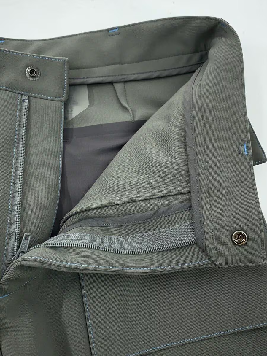 ASICS Bottoms, Small, Polyester, Gray, Solid Colo… - image 3