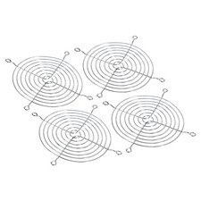 120mm Fan Finger Grill, 4 Pack Metal Grill Protector Guard, Silver