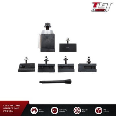 6Pcs CNC CXA Piston Quick Change Tool Post Set, 13-18'' Lathe Swing CXA 250-300