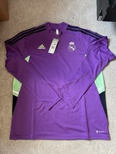 Adidas x Real Madrid 2022/23 Training Top Purple Size XL