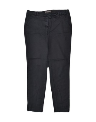 TRUSSARDI Damen Slim Chino Hose IT 40 Small W27 L26 Schwarz XM07