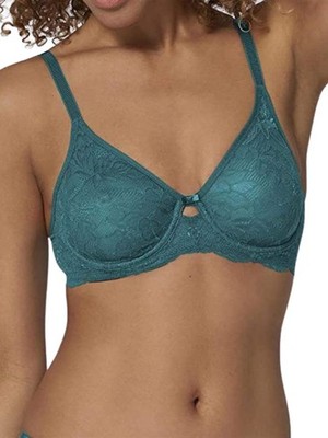 32B Triumph Amourette Charm Bra Full Cup Non Padded Bras Sheer Lace Lingerie