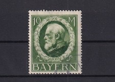 Briefmarke Bayern MiNr. 108 ll A gestempelt 1916 kl. Zahnfehler