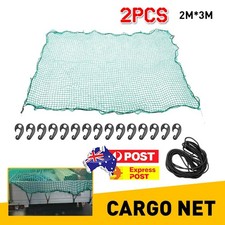 Twin 2Mx3M Cargo Restraint Net 35mm Mesh For Truck Ute Universal