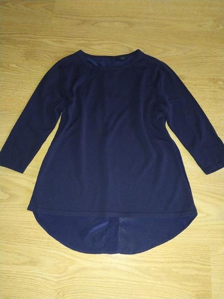 Women COS Sweater Navy Wool Silk 36 / S / 44
