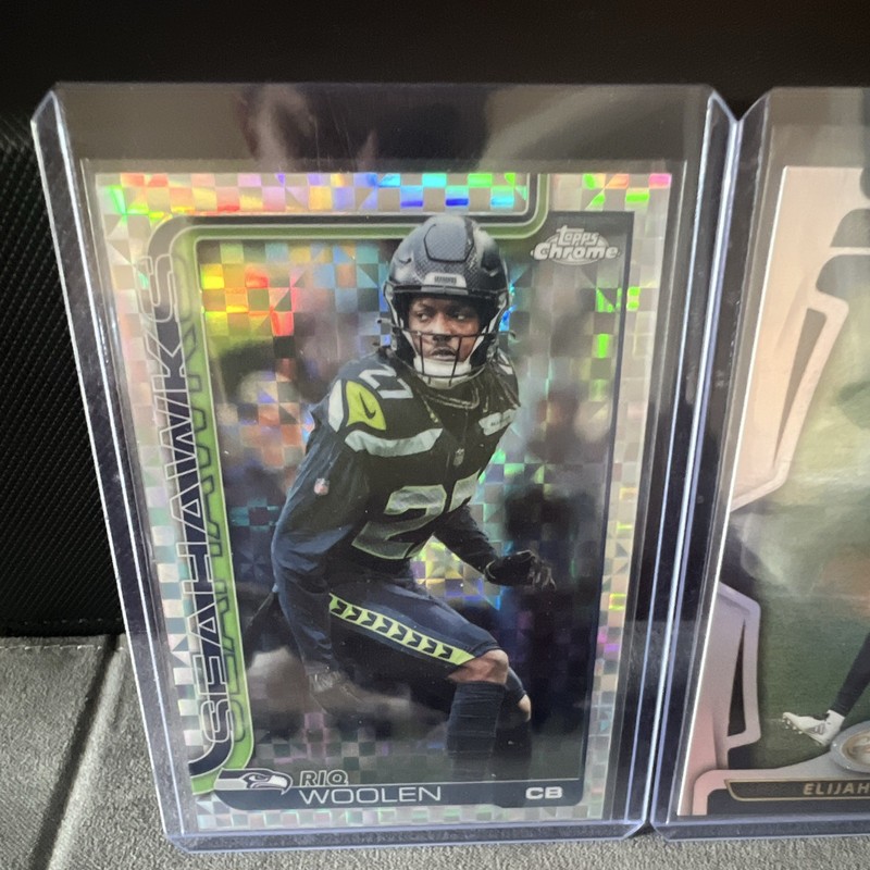 Topps NFL Rookie Seahawks Card Lot 3 Riq Woolen #278 Arroyo #119 Milroe #15