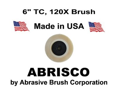 6'' TC 120X Abrasive Radial Bristle Brush, Bristle Disc, Radial Disc, 1 Brush/Box