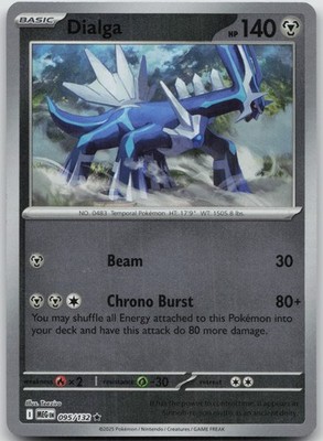 Dialga Rare Reverse Holo ME01: Mega Evolution 095/132 NM Teeziro