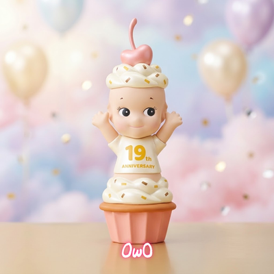 Sonny Angel 19th Anniversary Cupcake Cherry Figure New Sealed Rare