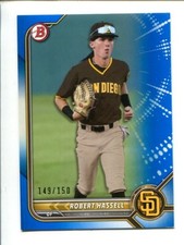 2022 Bowman - Prospects - Blue Border #BP-133  Robert Hassell #/150 ⚾