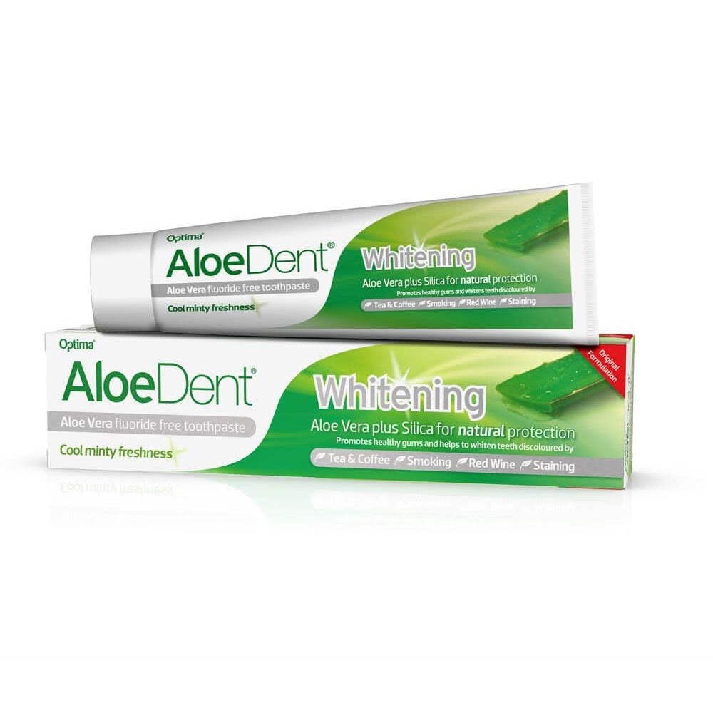 AloeDent Whitening Gel Toothpaste Fluoride Free 100ml Natural - Image 21