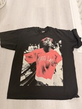 Rare Vintage 90's 2pac Tupac Shakur 2 Sided USA Made Thug Life Black 2XL