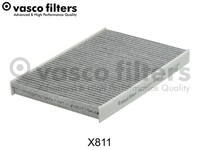 Innenraumfilter Vasco Filters David Vasco X811 Aktivkohlefilter FüR VW Touareg
