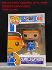 AUTHENTIC BAD CONDITION! FUNKO POP NBA Knicks Carmelo Anthony #04 Vinyl Figure