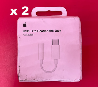 Apple USB-C to 3.5mm Headphone Jack Adapter MW2Q3AM/A   ️ 2 qty    SEALED