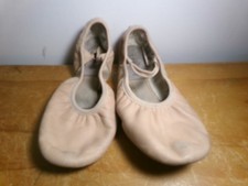 Dance Pre-Owned Ballet Shoes Revolution 150 Pink Adult 6M Leather Split Sole