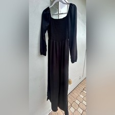 Size XL NWOT Smocked Flowy Black Jumpsuit