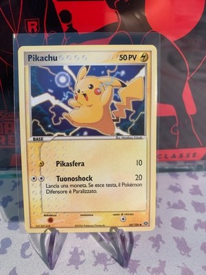 Pokémon Pikachu 60/106 EX Smaragd Italienisch 2005 Vintage Rare Karte LP Beschreibung