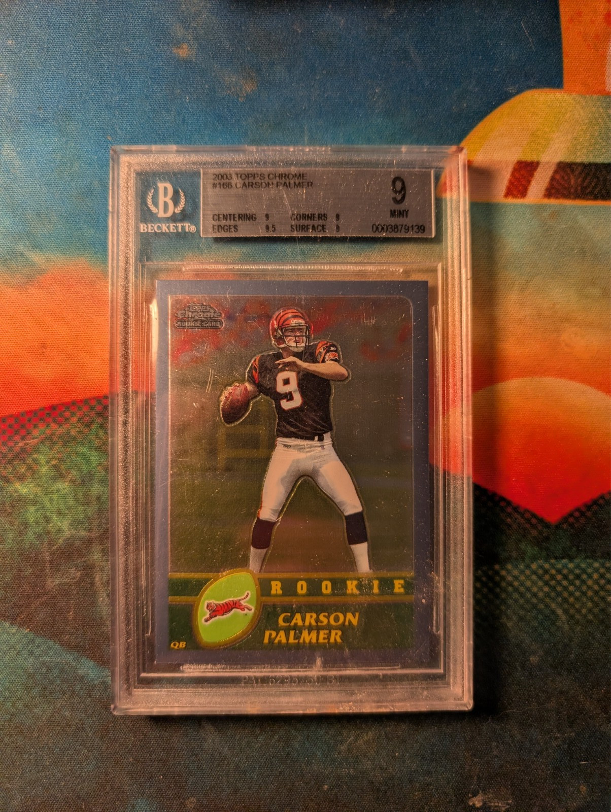 Carson Palmer 2003 Topps Chrome #166 Base Rookie PSA 9