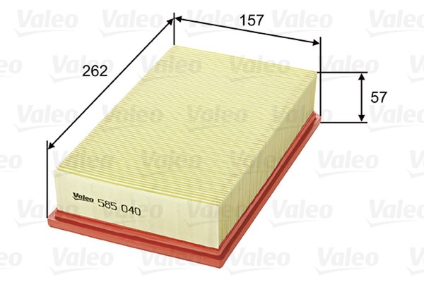 Luftfilter Valeo 585040 Filtereinsatz FüR Renault Laguna 1 556A B56F K56F S56F-image