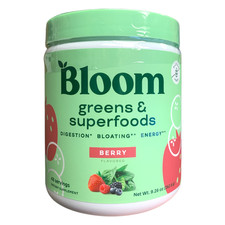 Bloom Nutrition Greens  Superfoods Supplement Powder, Berry, 48 Servings