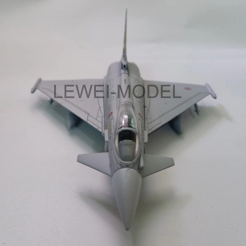 1:100 Modelo Avión Militar Diecast Eurofighter Typhoon F2000 Italiano Colección - Imagen 4 de 4