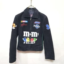 JH DESIGN M&M'S Leather Racing Jacket Size M