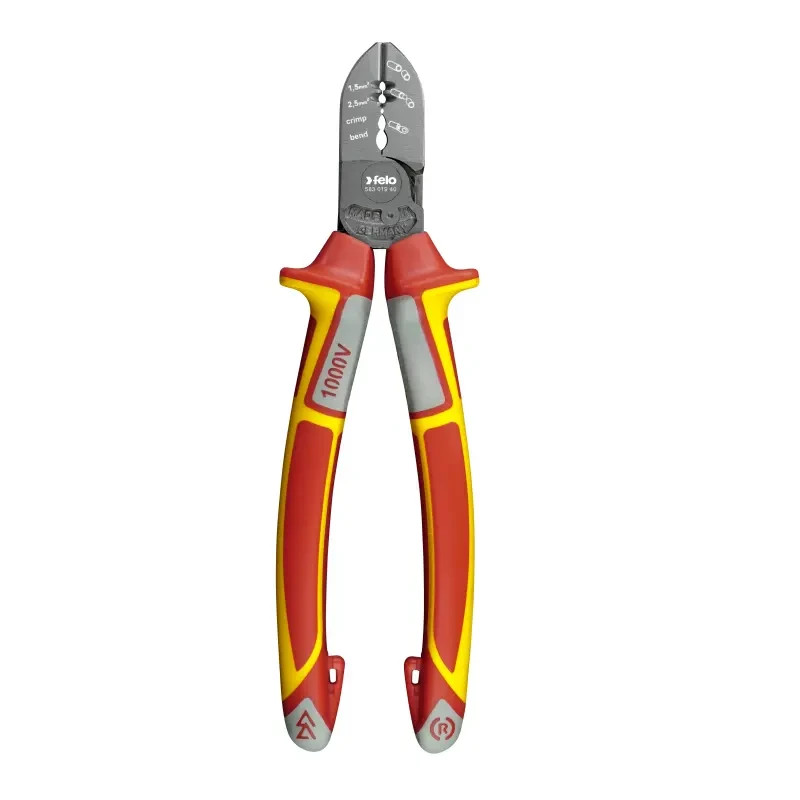 Felo 190mm VDE Side Cutting Pliers VDE Certified for electricians
