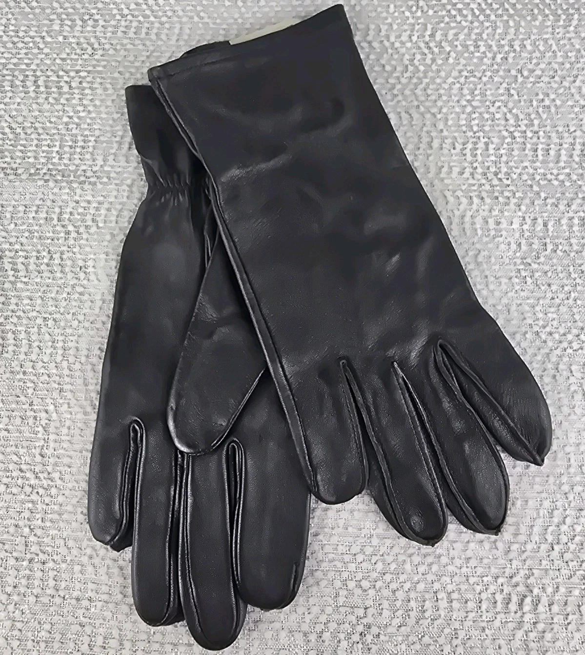 Vintage Mario Papa & Sons Inc Gloves Leather Black Men Size 3 NEW OLD STOCK USA