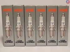 6pc - NGK Laser Platinum Spark Plugs Stock 4288 Nickel Core Tip Standard