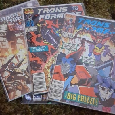 Marvel Comics Transformers  (1989) Copper Age Comic Books  and IDW Transfomers
