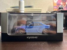Kyosho 1/43 Nissan Skyline GT-R BNR34 V Spec II Blue Minicar