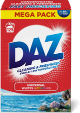 Image of Daz Washing Powder 125 Washes – Family Pack Laundry Detergent for Brilliant Whit