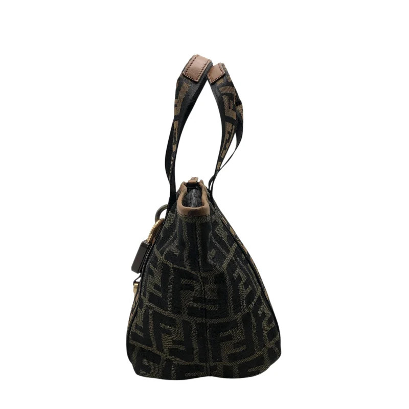 FENDI Zucca Handbag 7VA165 Brown Nylon Jacquard with Dust Bag #OK3782 thumbnail 4
