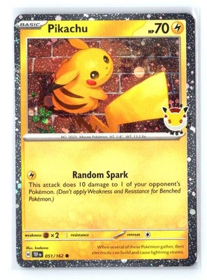 POKEMON PIKACHU 051 TEMPORAL FORCES NM COSMOS HOL0