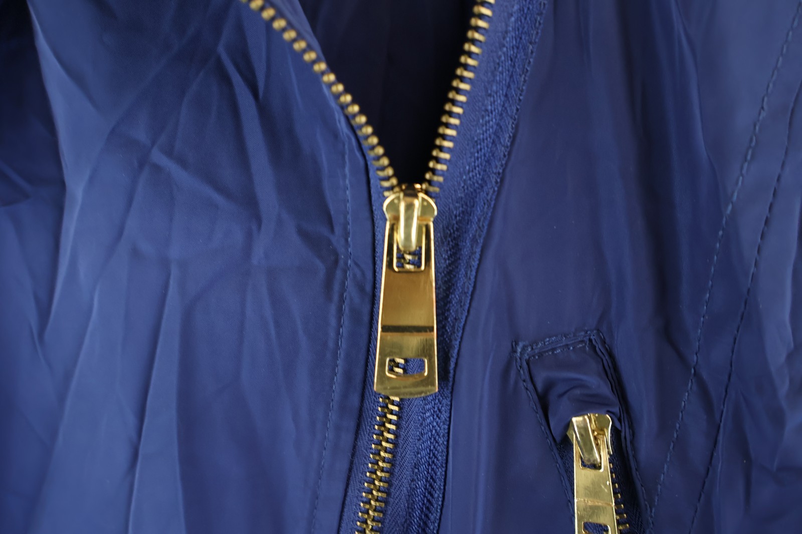 ZARA BASIC Blue Windbreaker Jacket size M Womens … - image 4