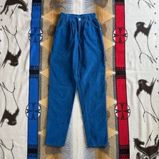 Vintage 80s Women  s Levi  s Blue Corduroy Pants Size 25x31 White Tab Rare